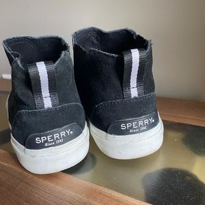 Sperry Top Sider women's black slip on bootie size 7.5